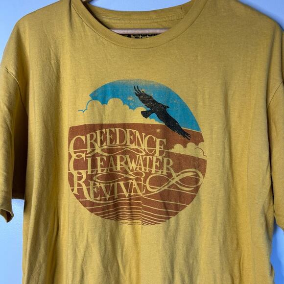 Liquid Blue Unisex Men’s Creedence Clearwater Revival Yellow Band T-Shirt XL - Picture 3 of 6